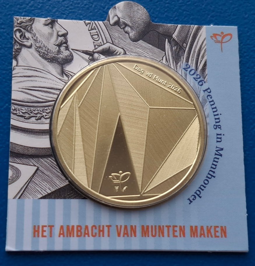 Penning ambacht van muntenmaker in munthouder - 2026, Verzenden, Overige materialen, Nederland