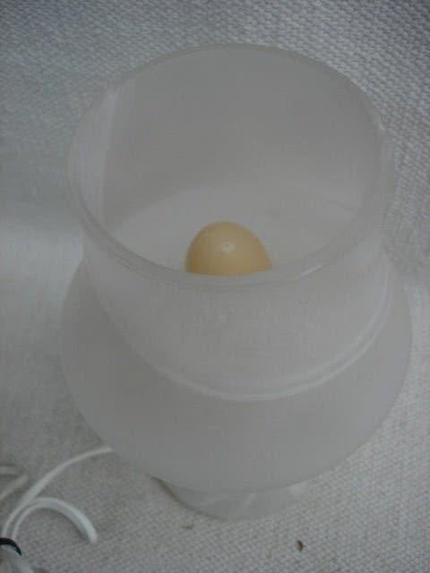MURANO OPALINE VISTOSI- Mushroom lamp, Gebruikt, 28 cm, Met schakelaar, E14 (klein)