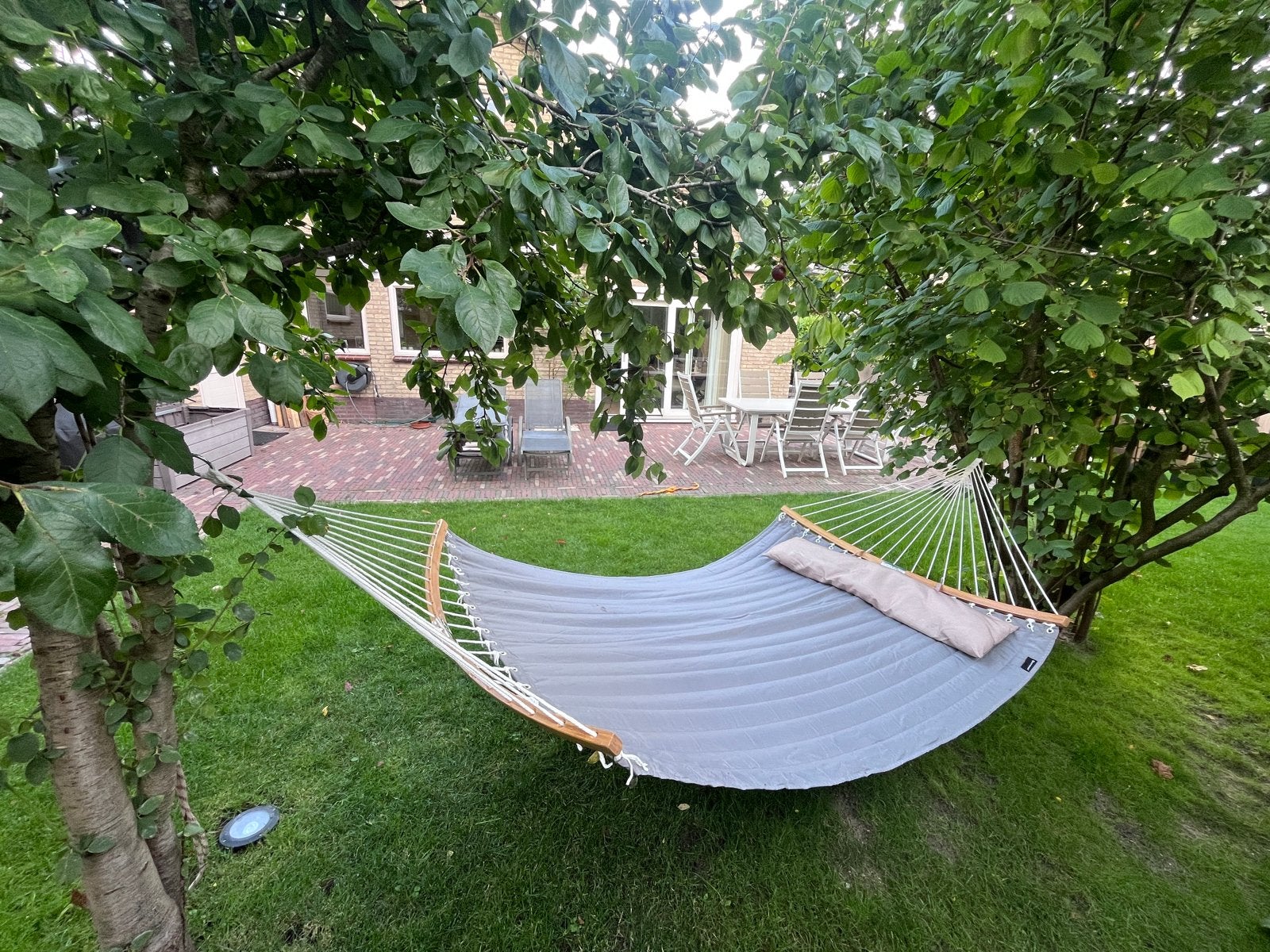 Songmics tweepersoons Hangmat, als nieuw., Tuin en Terras, Meerpersoons, Ophalen of Verzenden, Zo goed als nieuw, Inklapbaar
