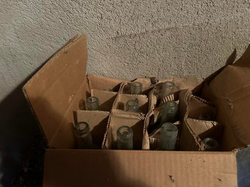 Supervintage Brocante Antieke Flessen - 7 Dozen, Antiek en Kunst, Ophalen