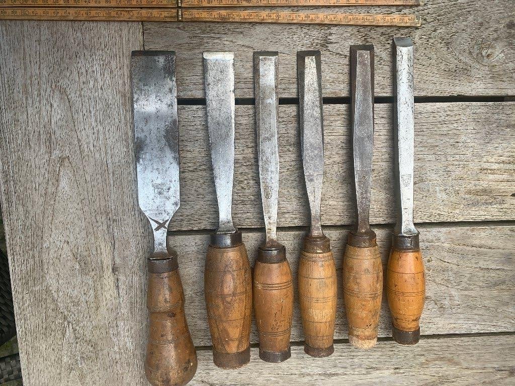gereedschap van Nooitgedagt . hakbeitels en steekbeitel, Ophalen of Verzenden