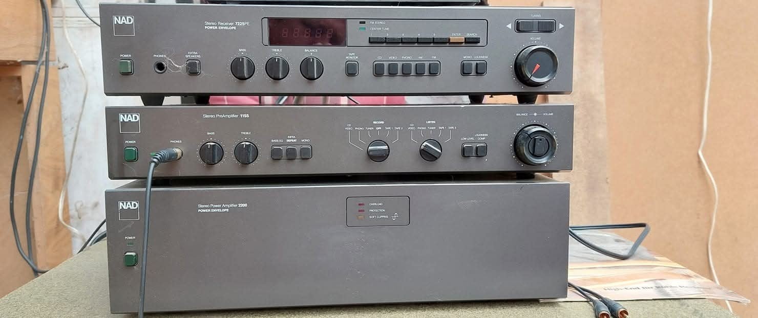NAD voor- en eindversterker, Ophalen, Zo goed als nieuw, 120 watt of meer, Overige merken