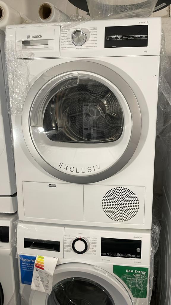 Bosch Serie 6 Exclusiv Warmtepompdroger 9kg, Witgoed en Apparatuur, Wasdrogers, 8 tot 10 kg, Ophalen of Verzenden, Zo goed als nieuw