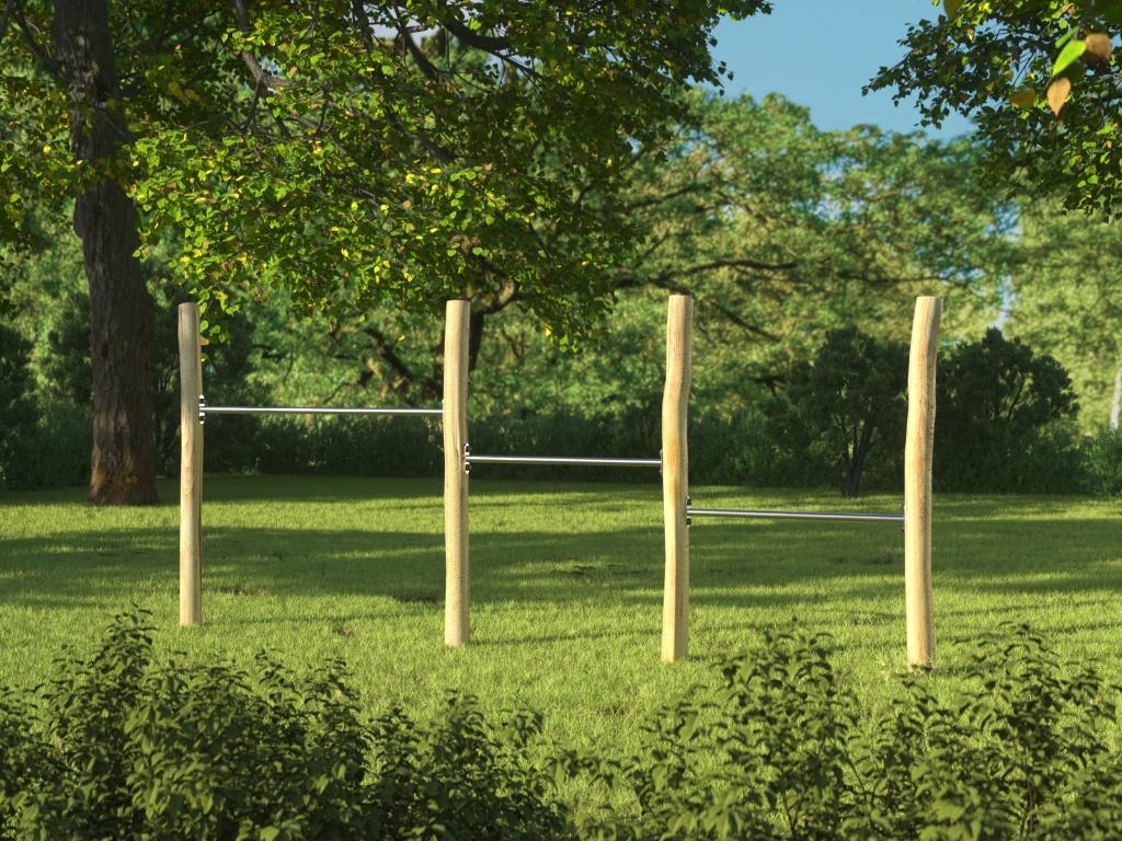 ROBINIA DUIKELREK DRIEDELIG kukelrek rekstok trapeze, Ophalen, Nieuw