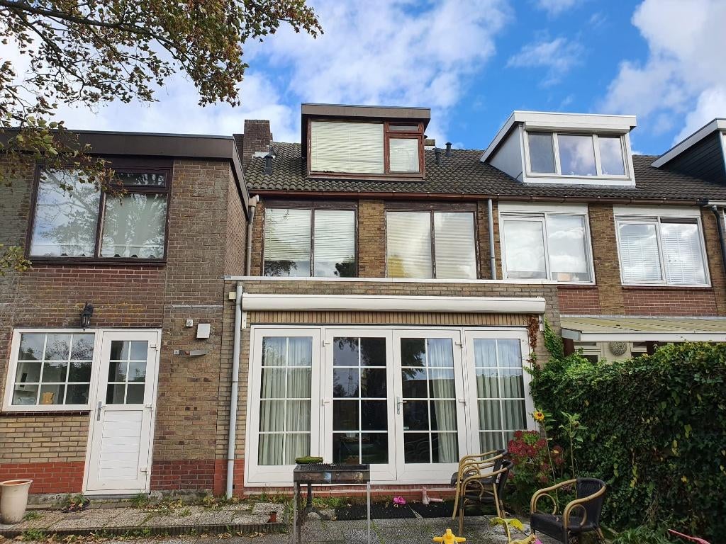 Complete kunststof pui + tuindeuren + Elektrische  zonwering, Doe-het-zelf en Verbouw, Kozijnen en Schuifpuien, Zo goed als nieuw