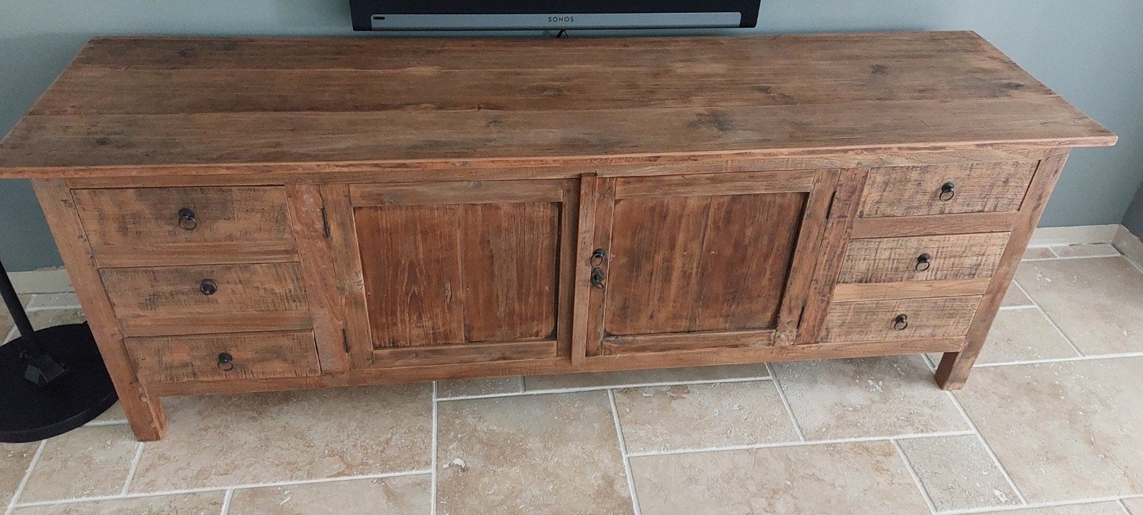 dressoir/ tv kast hout lengte 200cm, Huis en Inrichting, Ophalen, Gebruikt, 150 tot 200 cm, Minder dan 100 cm