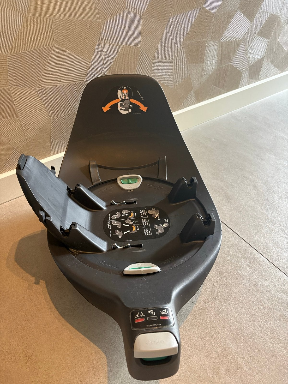 Cybex Base Z Isofix base, Gebruikt, 0 t/m 18 kg, Verstelbare rugleuning, Isofix