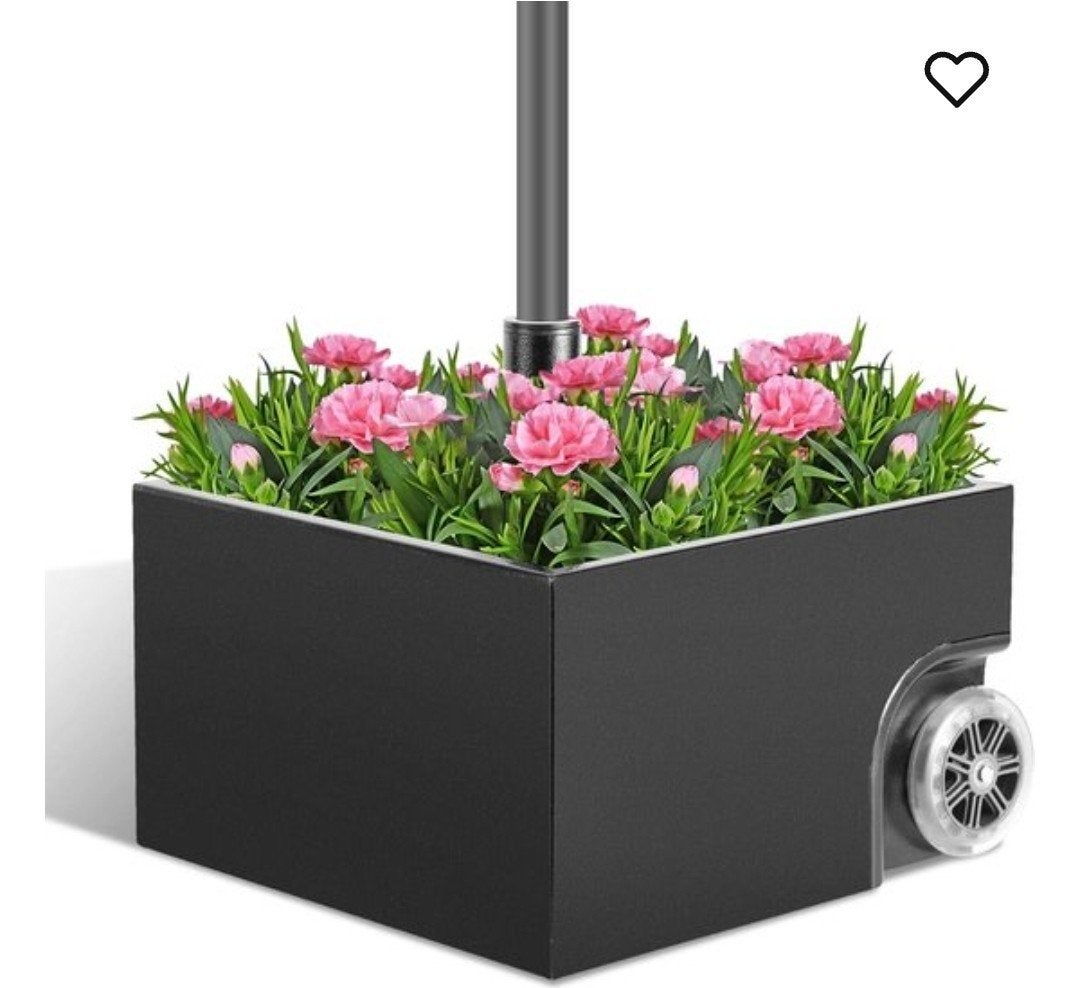 Sonneweld Parasolvoet/plantenbak met wielen, heavy-duty voet, Ophalen, Minder dan 60 cm, Vierkant, Nieuw