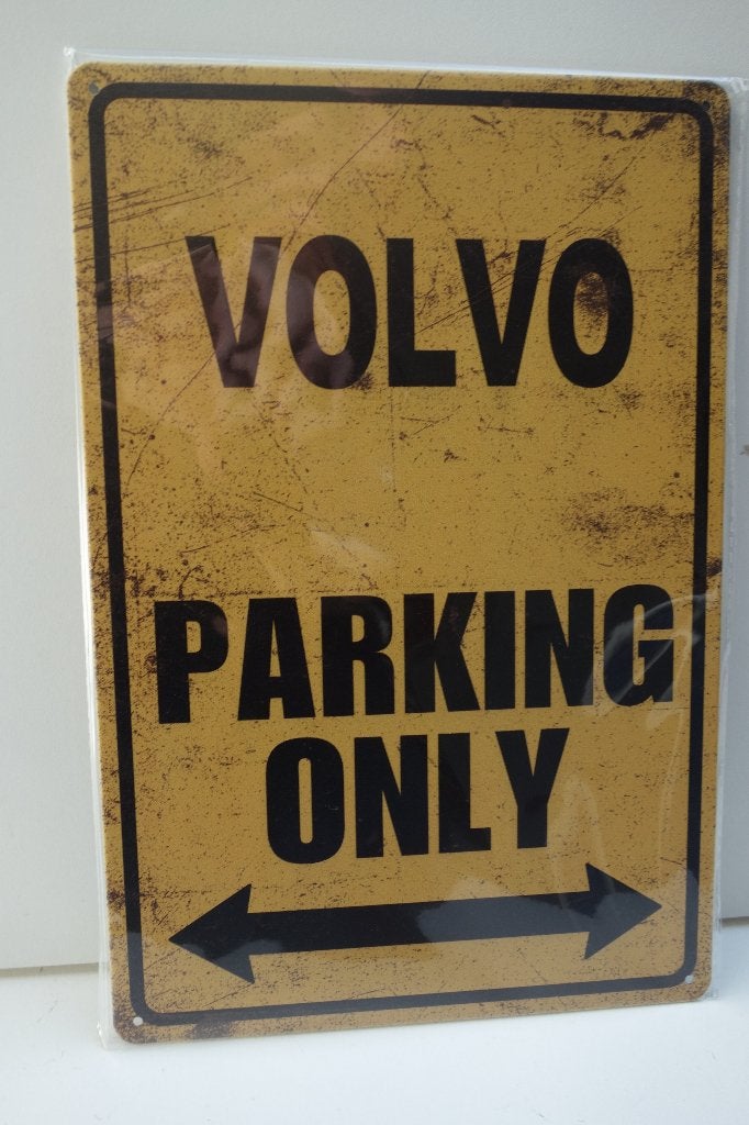 VOLVO AUTO BORD PARKING ONLY VOLVO voor GARAGE, Ophalen of Verzenden, Nieuw