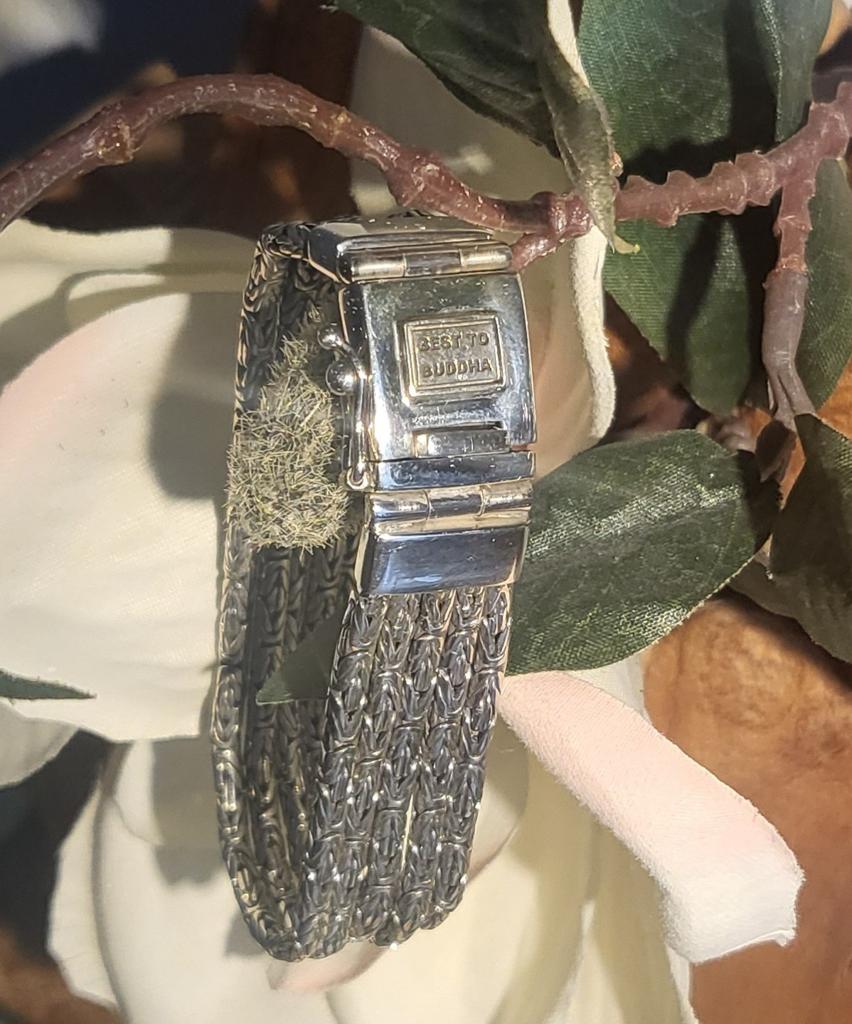 Best to Buddha Koningsschakel Armband 5 Rijen Zilver 925, Sieraden, Tassen en Uiterlijk, Armbanden, Ophalen of Verzenden, Nieuw