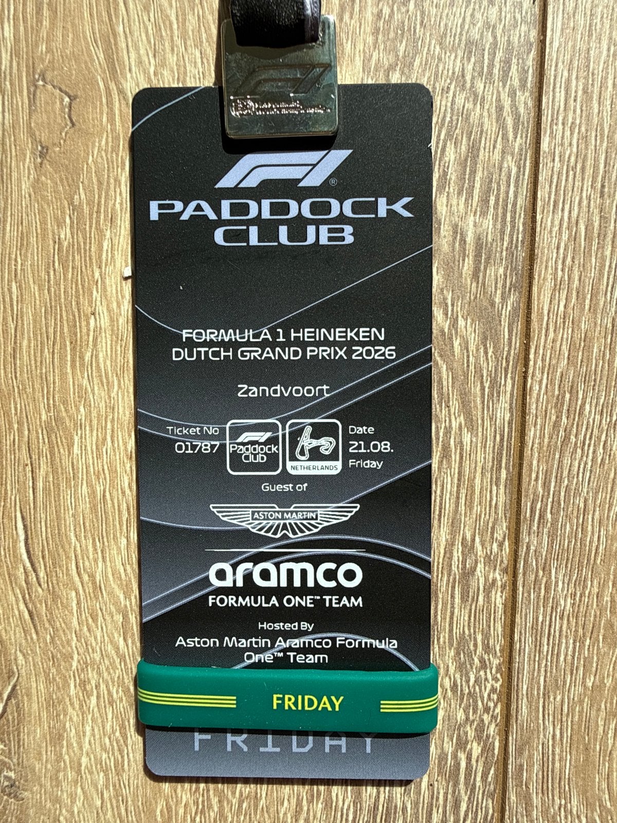 F1 ticket Paddock club GP Zandvoort 2026, Ophalen of Verzenden, Formule 1