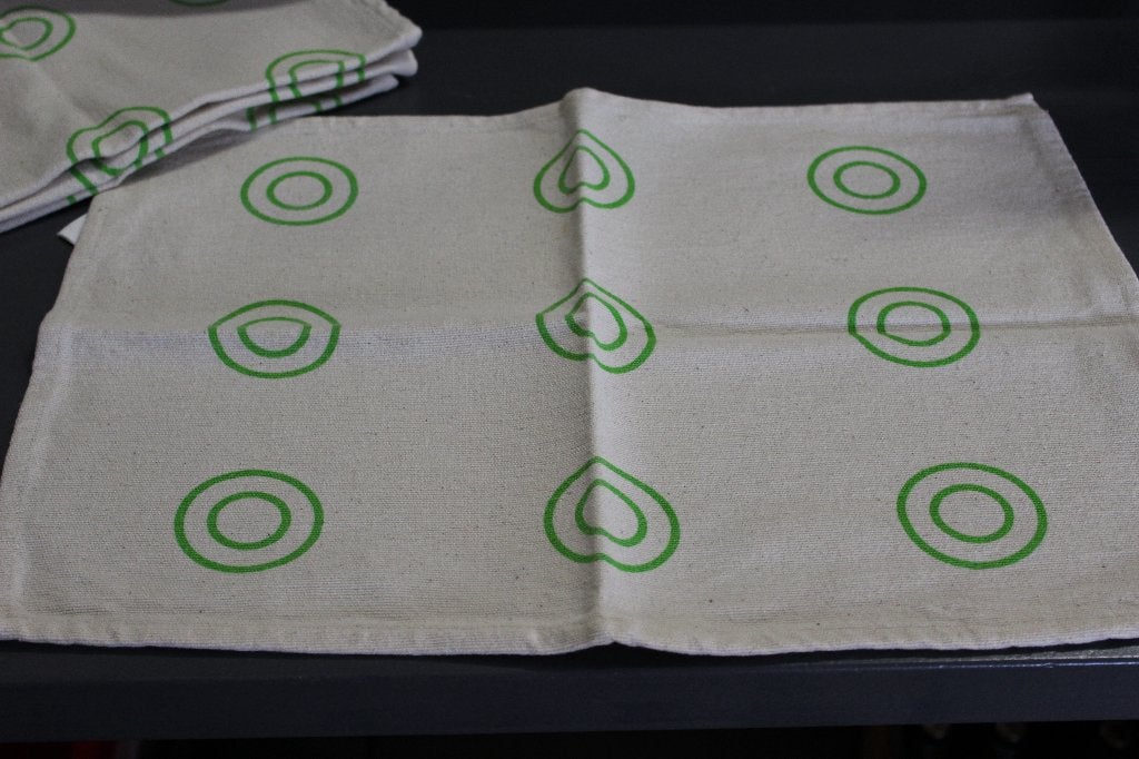 4 placemats, Katoen, Overige kleuren, Wasbaar, Ophalen of Verzenden