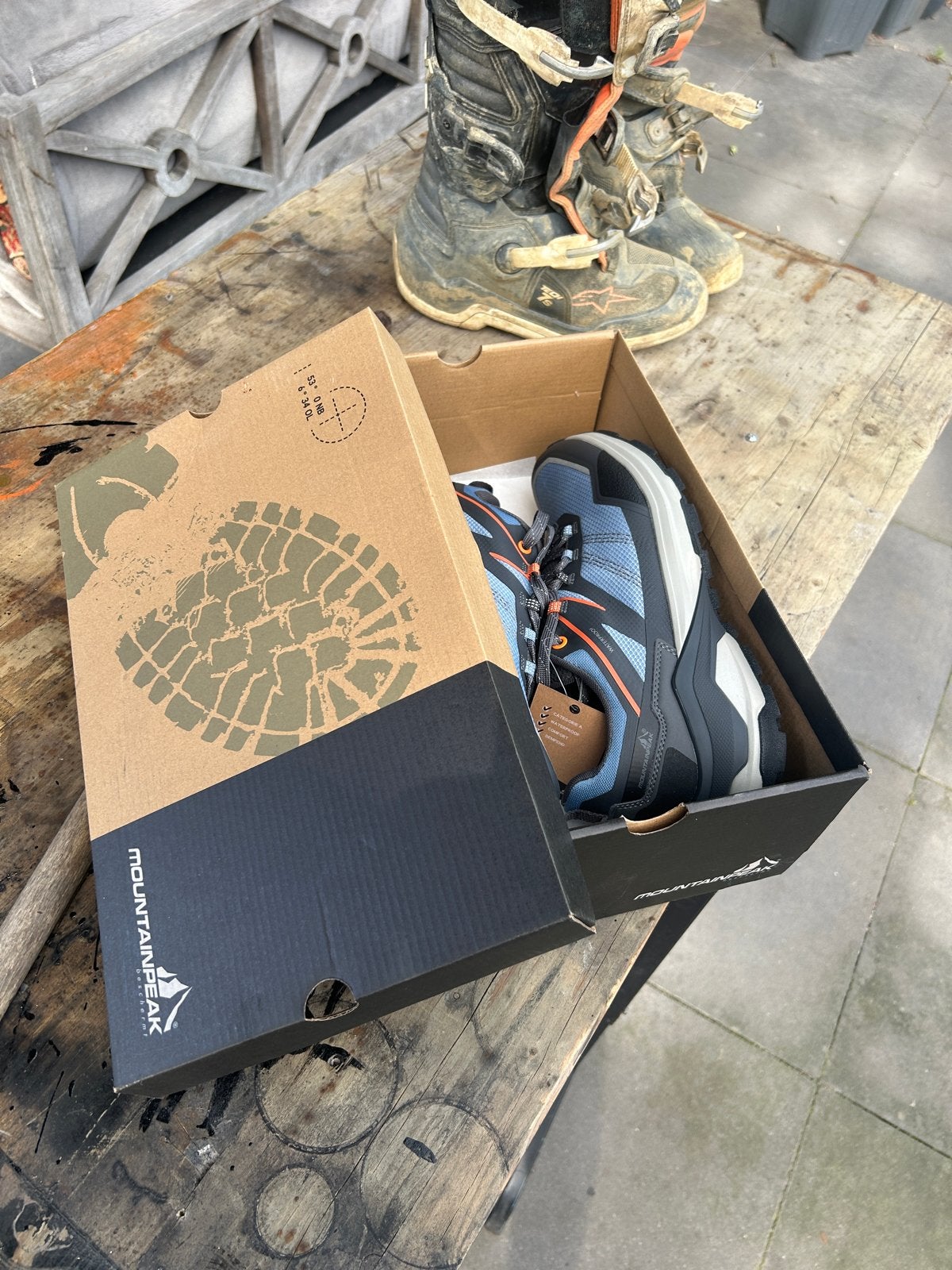 Mountain Peak Wandelschoenen - Maat 43 - Nieuw, Ophalen of Verzenden, Nieuw, Blauw, Wandelschoenen of Bergschoenen