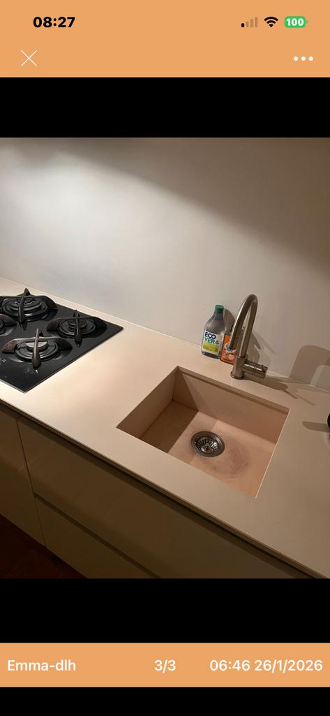 Baumatic gaskookplaat - 4 branders - Zwart glas, Ophalen, Gebruikt, 4 kookzones, Inbouw
