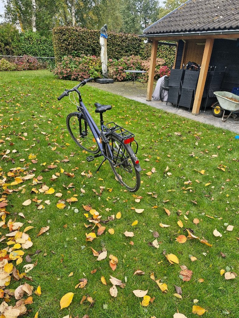 Damesfiets B'Twin in goede staat met 21 versnellingen, Fietsen en Brommers, Gebruikt, Velgrem, Versnellingen, 50 tot 53 cm