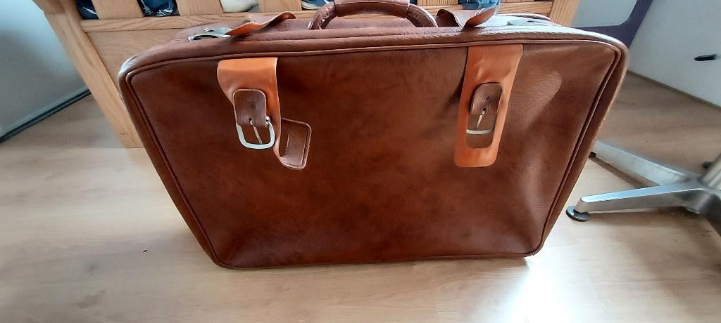 vintage koffers, Overige materialen, Gebruikt, 45 tot 55 cm, Slot