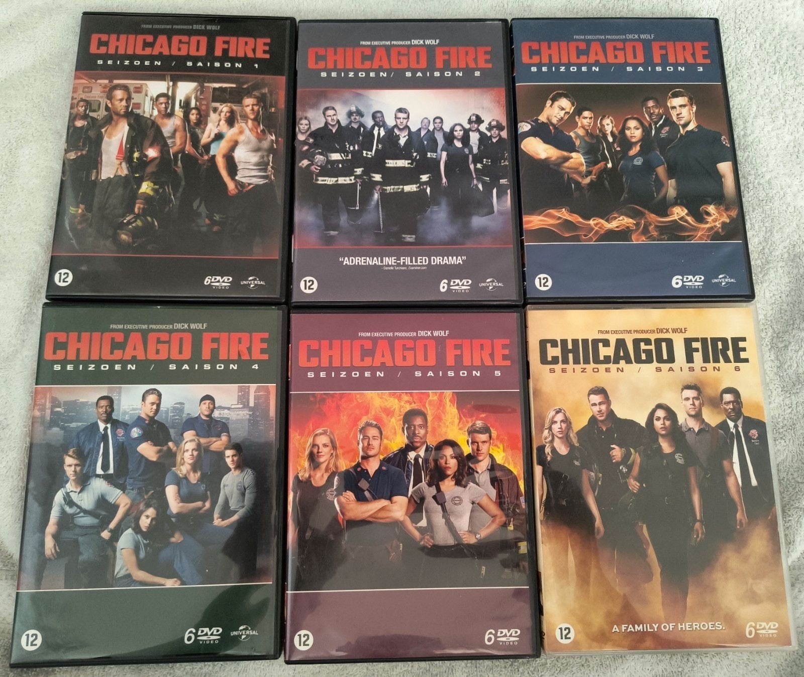Chicago Fire seizoen 1-11 & Chicago P.D. seizoen 1&4 dvd, Ophalen, Bonusmateriaal, Nederlands, Zo goed als nieuw