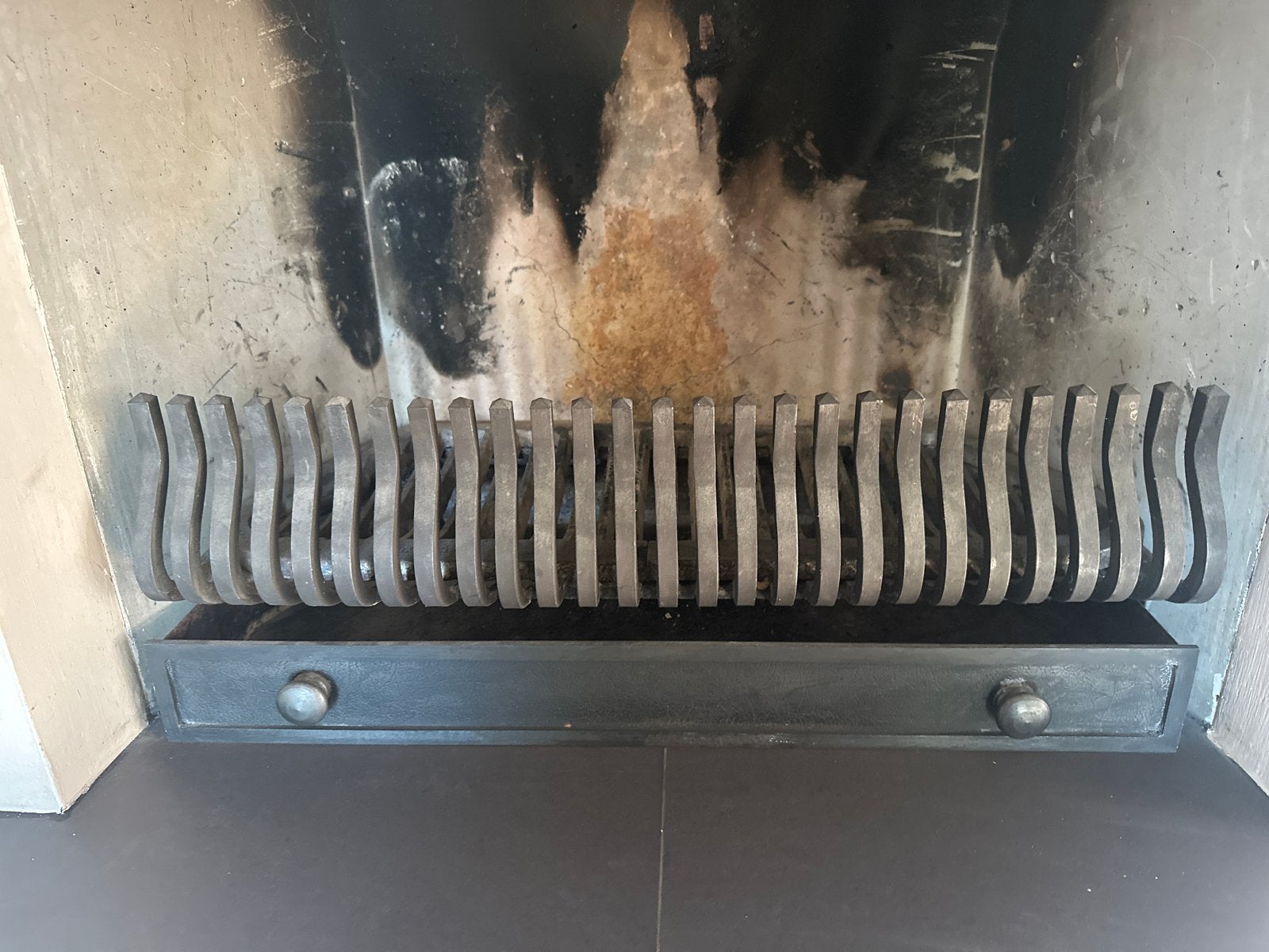 Robuust haardrooster met aslade - Gebruikt, Ophalen, Metaal, Industrieel, Gebruikt
