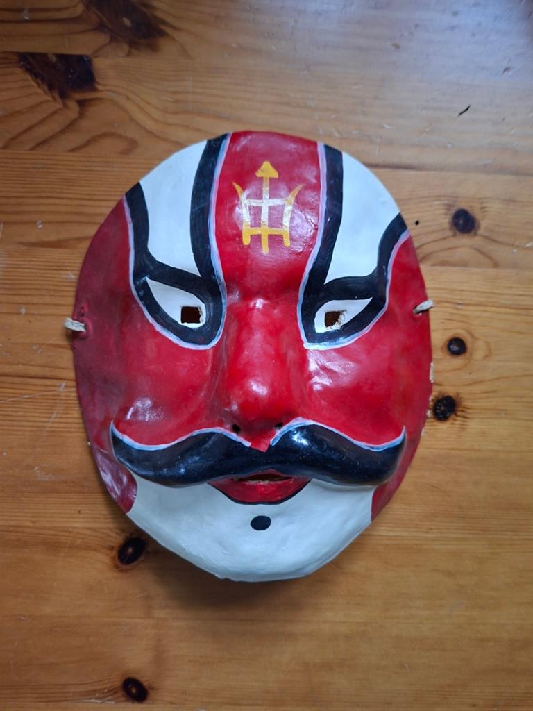 CHINESE MASKERS VAN PAPIER MACHE, Ophalen of Verzenden, Zo goed als nieuw, Toneelattributen of Onderdelen
