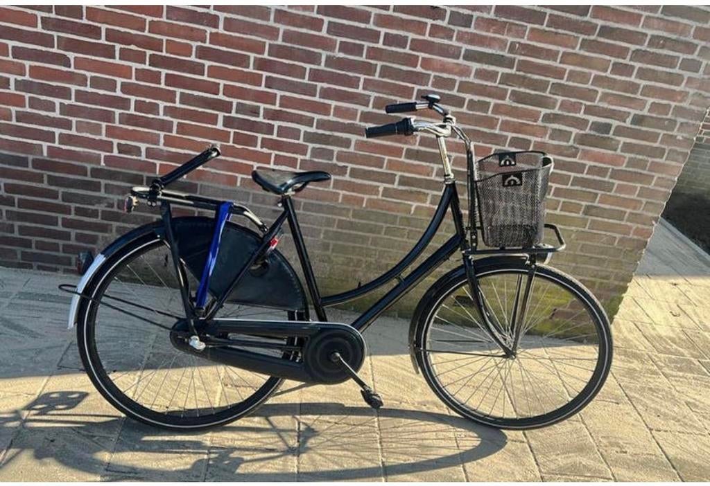 Oma fiets, Fietsen en Brommers, Ophalen of Verzenden, Gebruikt, Terugtraprem, Versnellingen