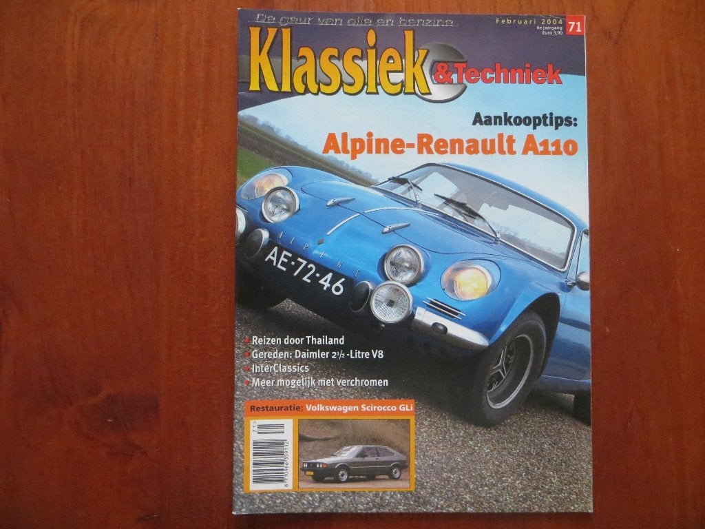 Klassiek & Techniek 71 Alpine-Renault A110 Berlinette, Ophalen of Verzenden, Nieuw, Renault