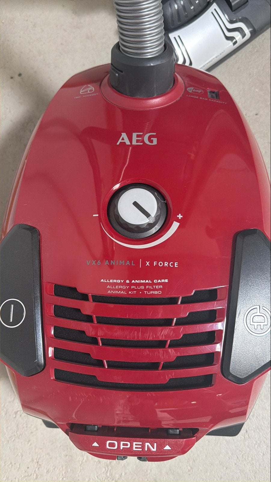 AEG VX6 Animal X Force sledestofzuiger - Rood, Gebruikt, Sledestofzuiger, Minder dan 1200 watt, AEG