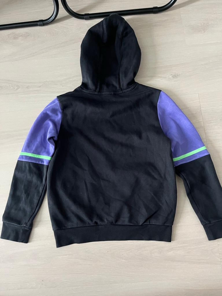 Adidas F50 Hoodie Zwart/Paars - Maat 140 (10 jaar), Ophalen of Verzenden, Zo goed als nieuw, Jongen of Meisje
