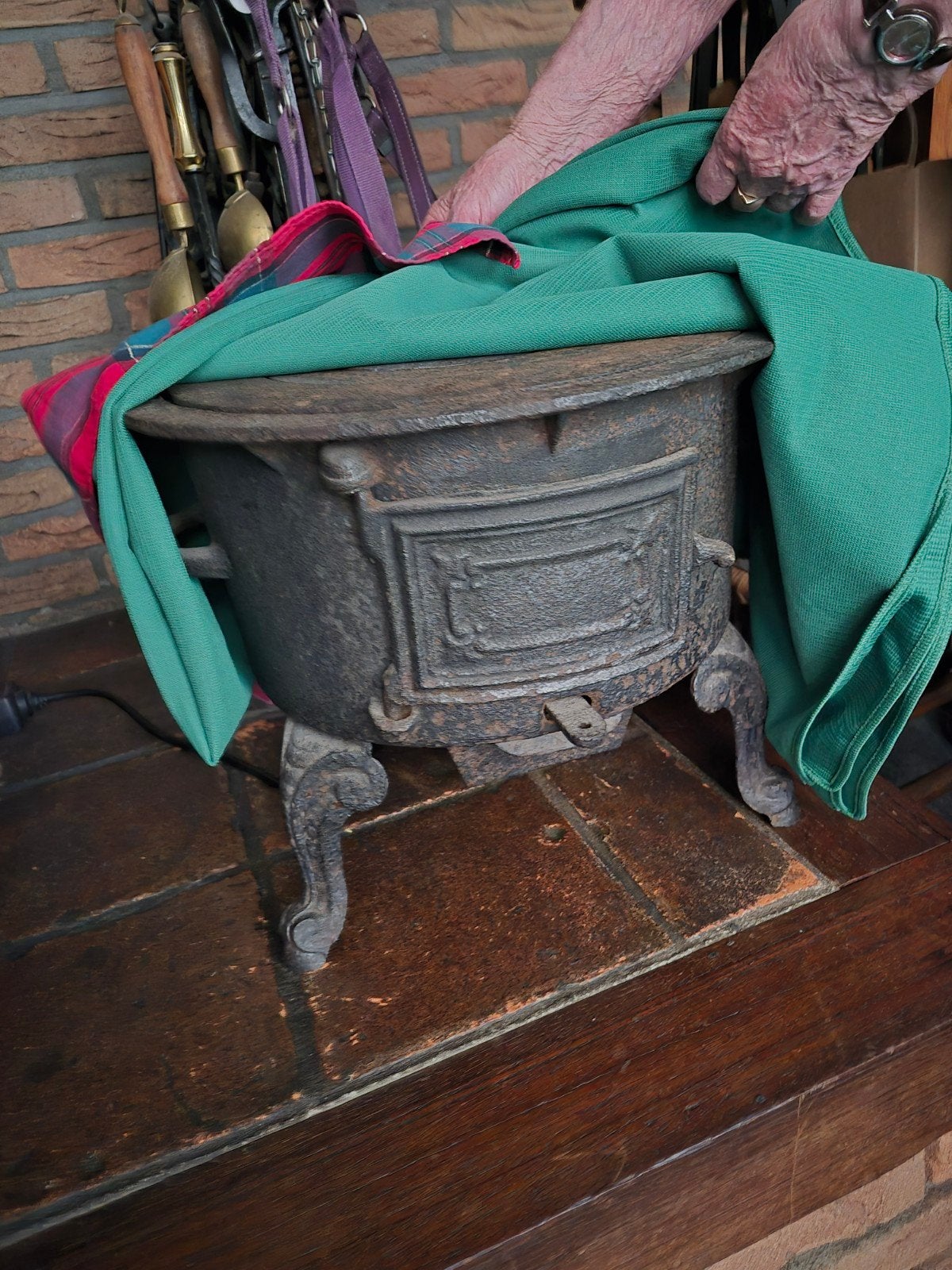 pot kachel/vuurduveltje, Huis en Inrichting, Ophalen, 50 tot 100 cm, 50 tot 75 cm