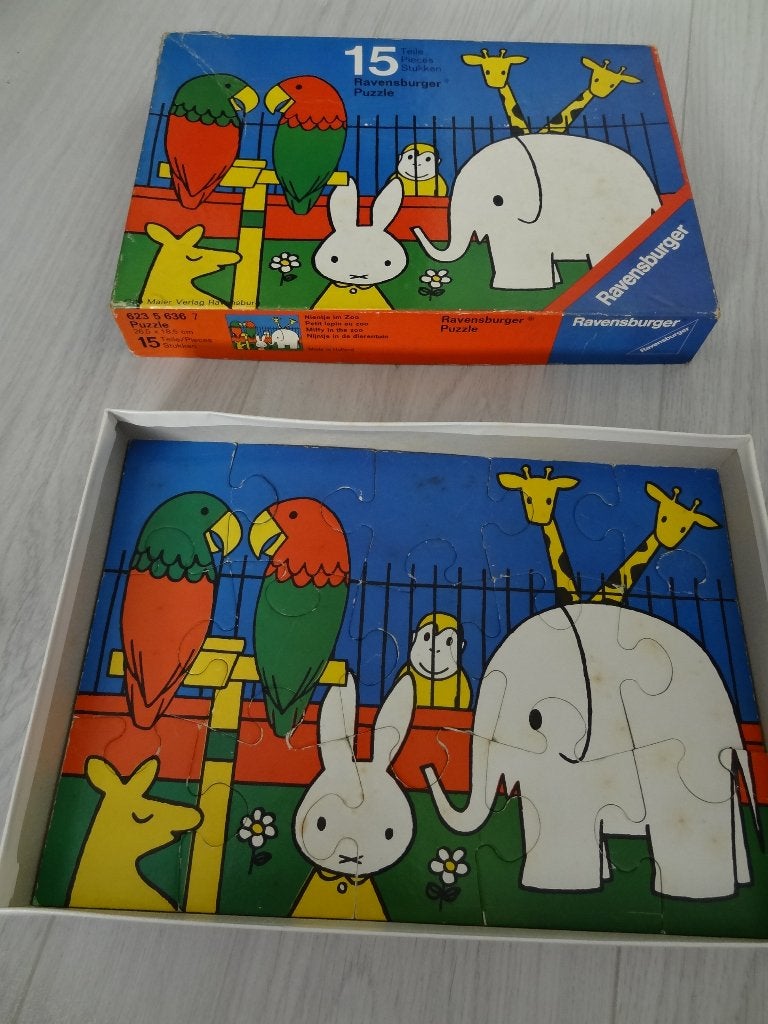 Nijntje in de dierentuin puzzel - Ravensburger, Ophalen of Verzenden, 10 tot 50 stukjes, Gebruikt