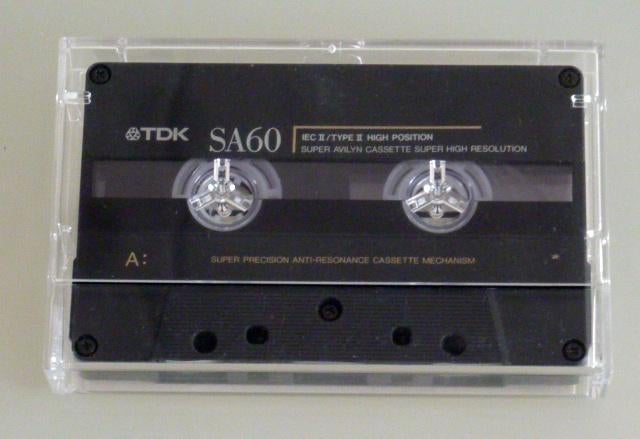 1 TDK SA60 High Position Anti-Resonance Rigid cassettebandje, Verzenden, Gebruikt, Overige genres, 1 bandje