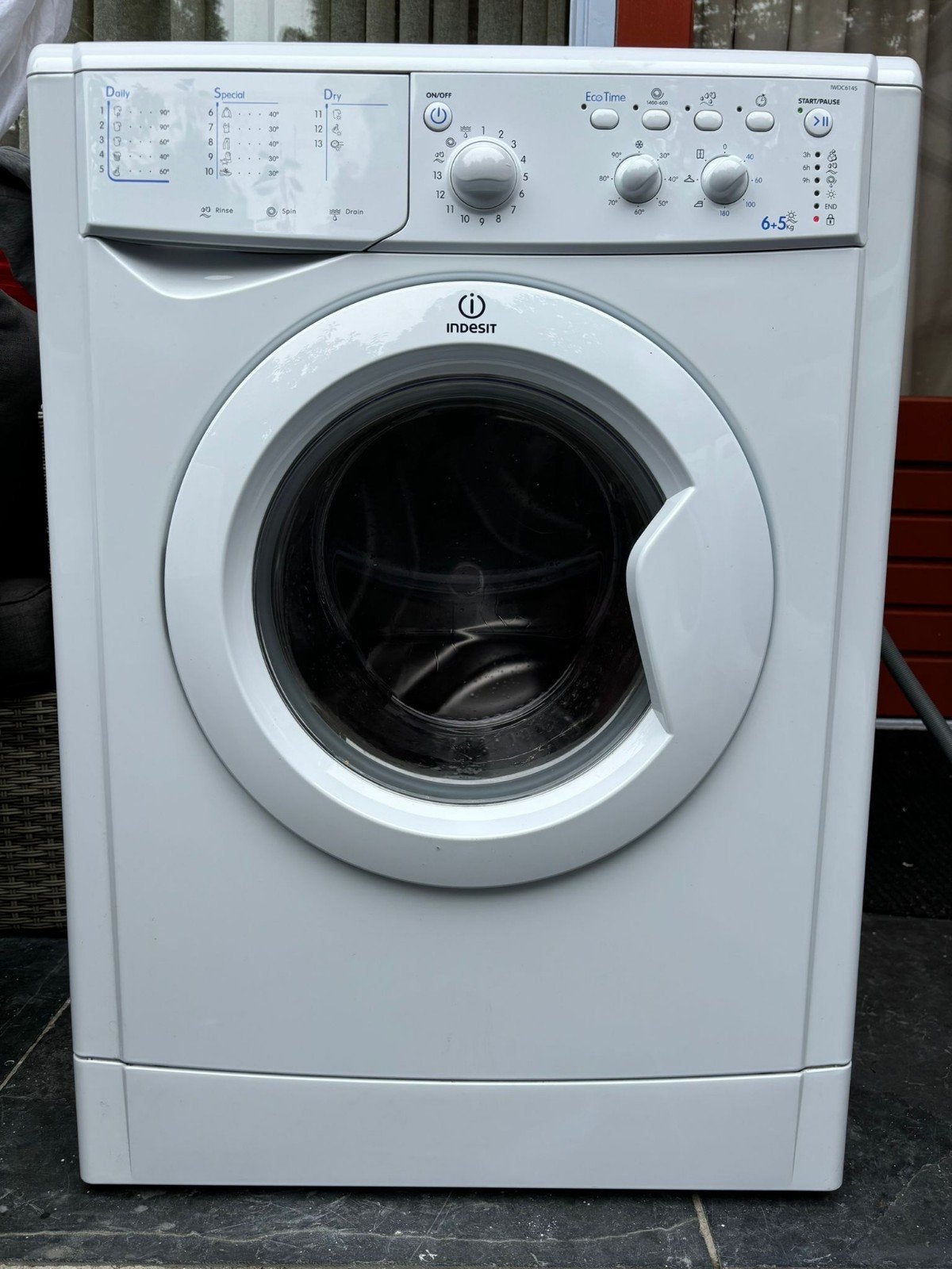 Wasdroogcombinatie 2 in1Combi 6+5 Wash Dryer, Ophalen, Zo goed als nieuw, 1200 tot 1600 toeren, 85 tot 90 cm