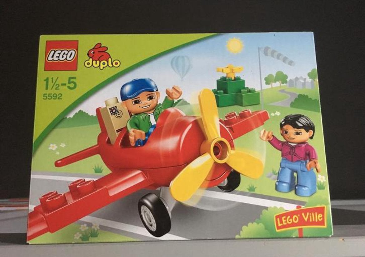 Lego Duplo Vliegtuig 5592 - Complete set met doos, Overige thema's, Verzenden, Zo goed als nieuw, Compleet