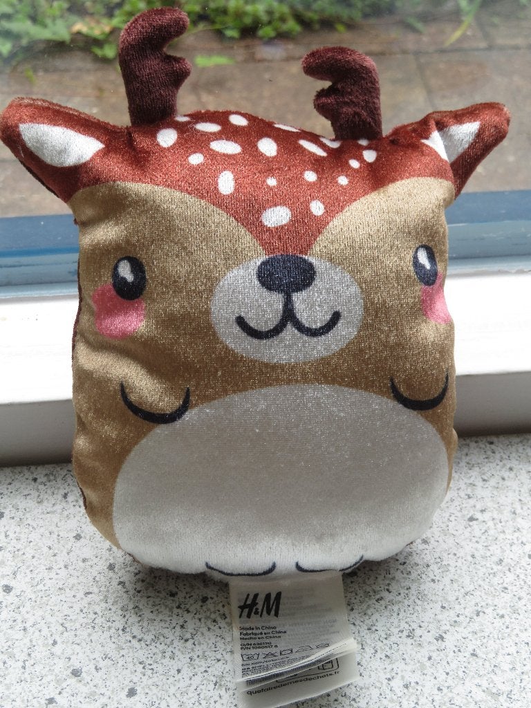 Hert ree hertje reetje Bambi hoofd van H&M kussentje, Kinderen en Baby's, Speelgoed | Knuffels en Pluche, Overige typen, Ophalen of Verzenden