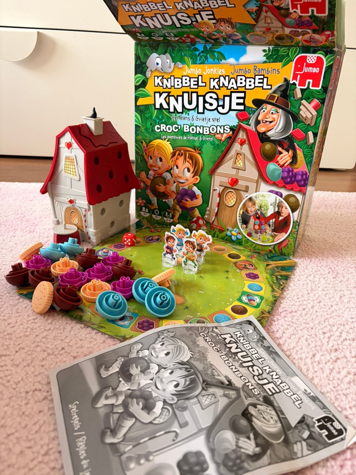Jumbo Knibbel Knabbel Knuisje spel, Ophalen of Verzenden, Zo goed als nieuw