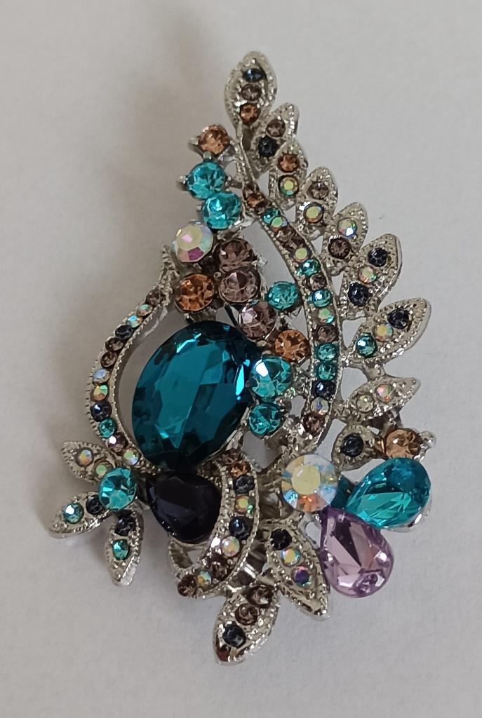 Bloem broche, Overige materialen, 4 tot 7 cm, Overige kleuren, Nieuw