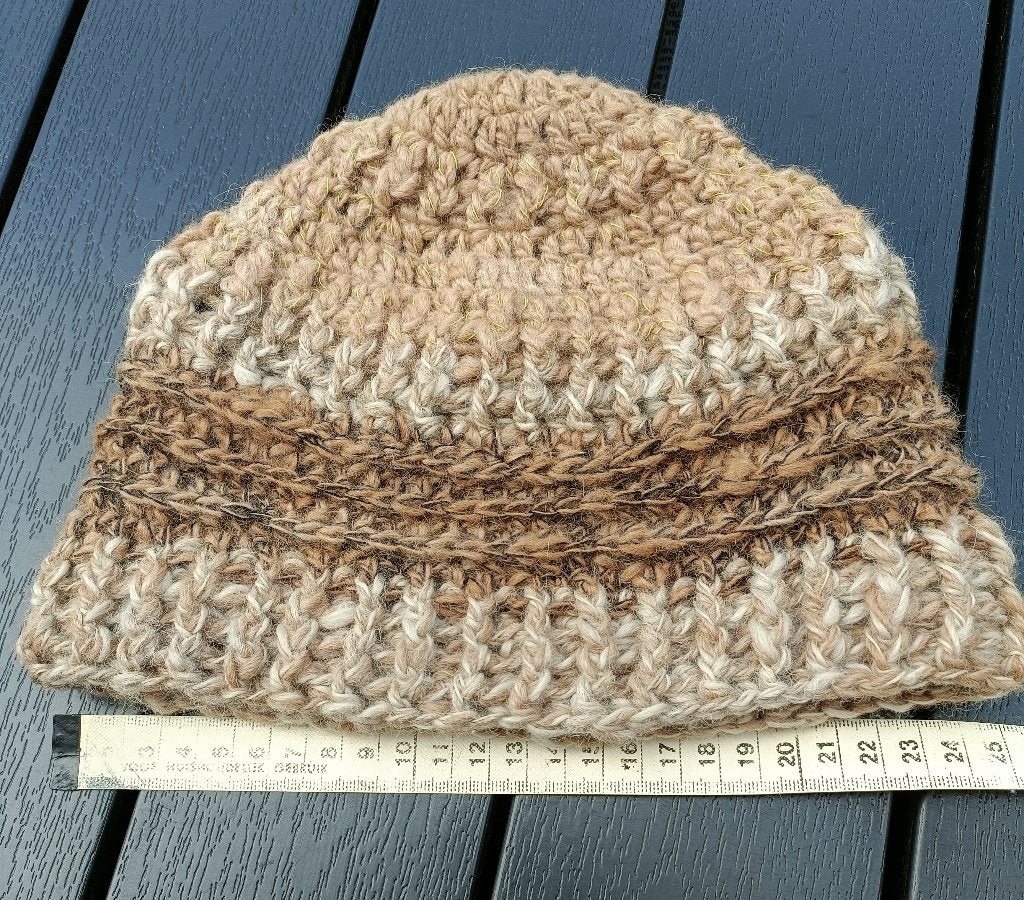 ALPACA Wol gehaakte muts hypoallergeen neurpathie reuma Mt S, Nieuw, Ophalen of Verzenden, Maat 36 (S), ARTESANAL