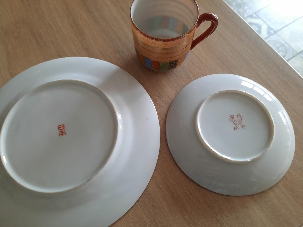 Chinese kop en schotel en bord, Ophalen of Verzenden