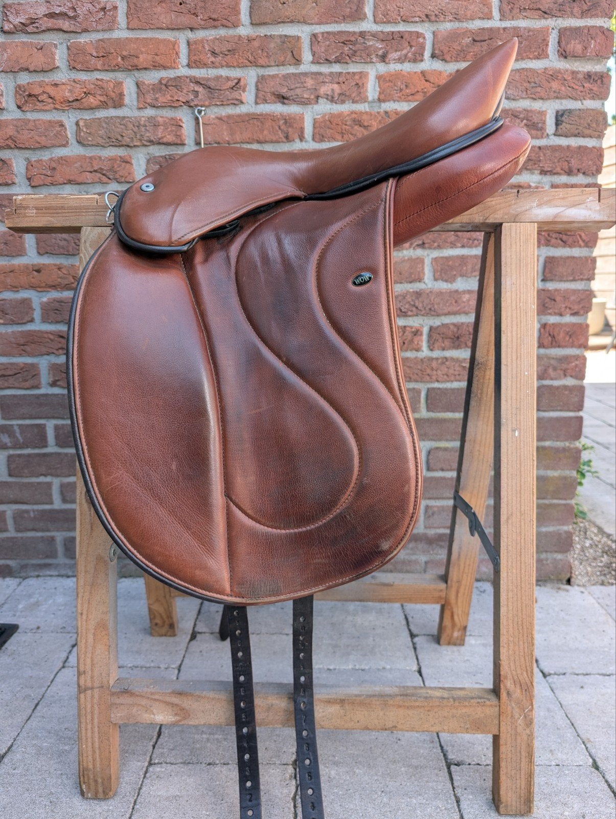 Wow zadel 17inch XC seat met flat tree, Dieren en Toebehoren, Ophalen of Verzenden, Dressuur