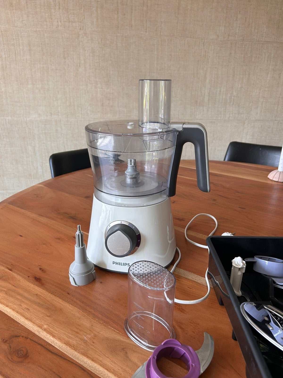 Philips food processor, Ophalen of Verzenden, Zo goed als nieuw, 3 snelheden of meer