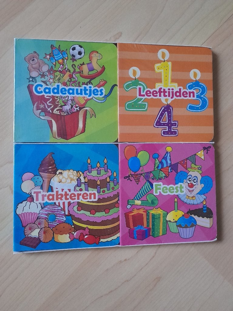NIEUW 4 BLOKBOEKJES CADEAUTJES, LEEFTIJDEN, TRAKTEREN,, Boeken, Ophalen of Verzenden, Nieuw, Fictie algemeen