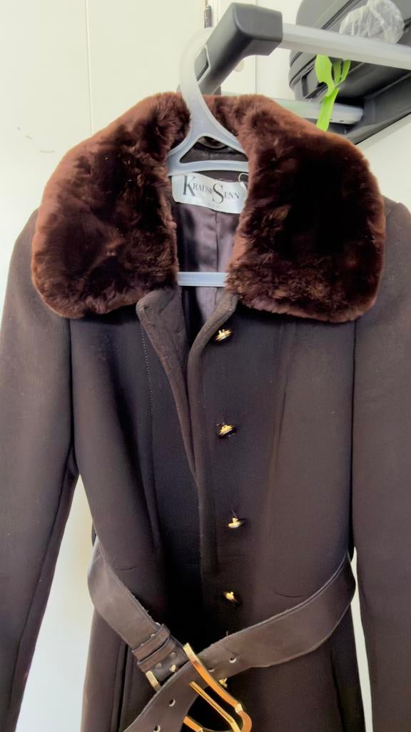 Coffe brown warm coat, Kleding | Dames, Jassen | Zomer, Ophalen, Zo goed als nieuw, Maat 38/40 (M), Bruin