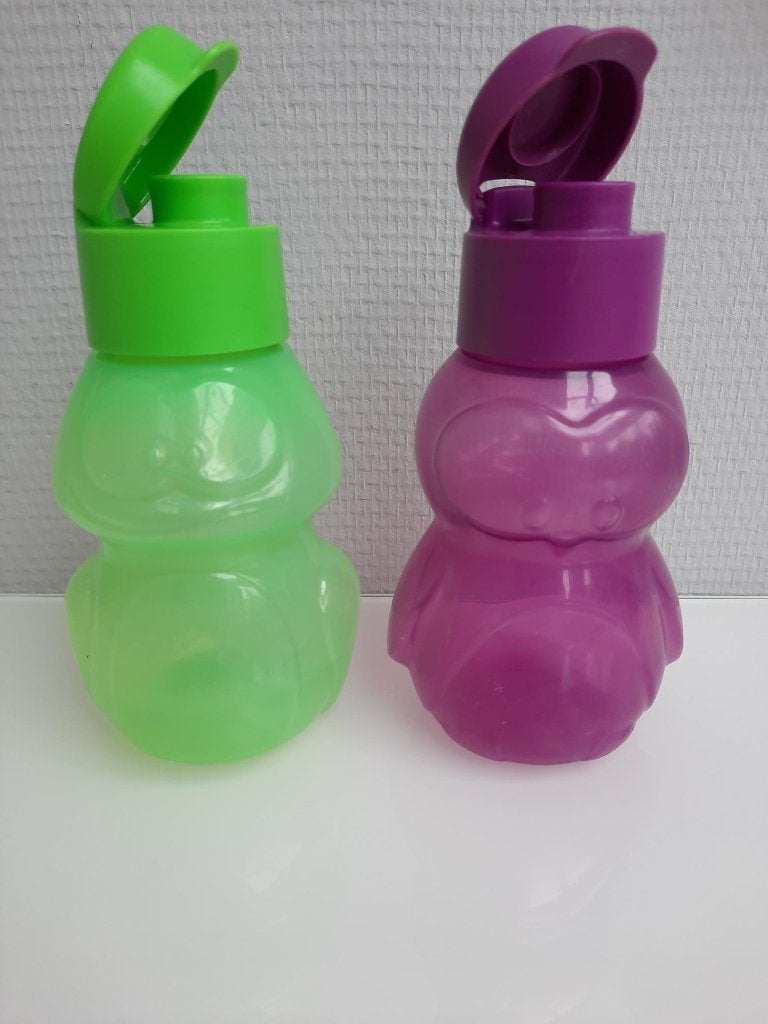 Tupperware eco Bidon drink fles 350 ml, Ophalen of Verzenden, Zo goed als nieuw, Groen, Overige typen