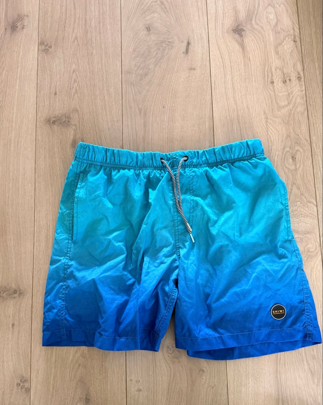 Shiwi zwemshort blauw/turquoise ombré, Ophalen, Maat 48/50 (M), Meerkleurig, Zwemshort