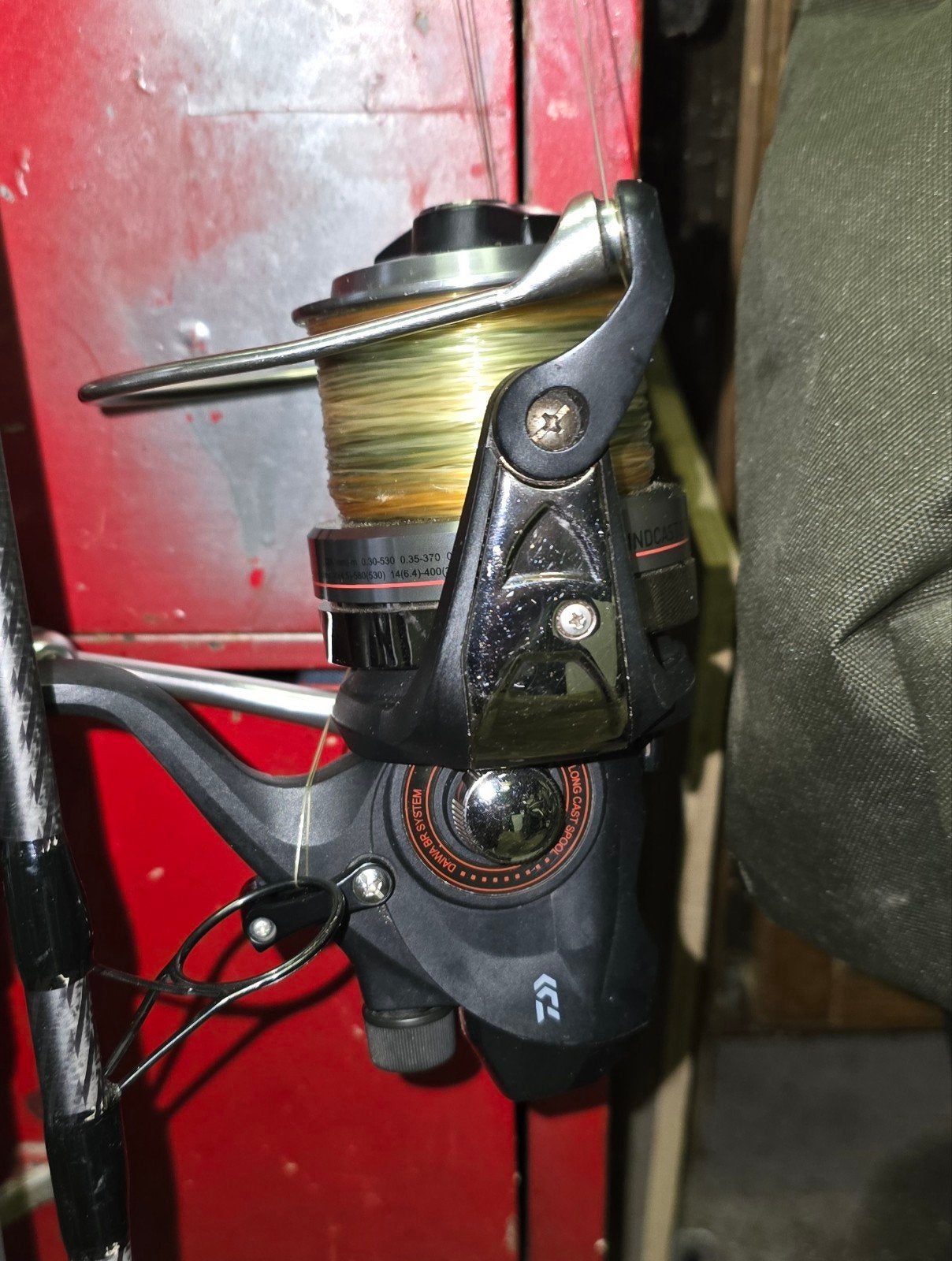 Drie stuks Daiwa Windcast BR 5000LDA molens, Ophalen of Verzenden, Gebruikt, Molen