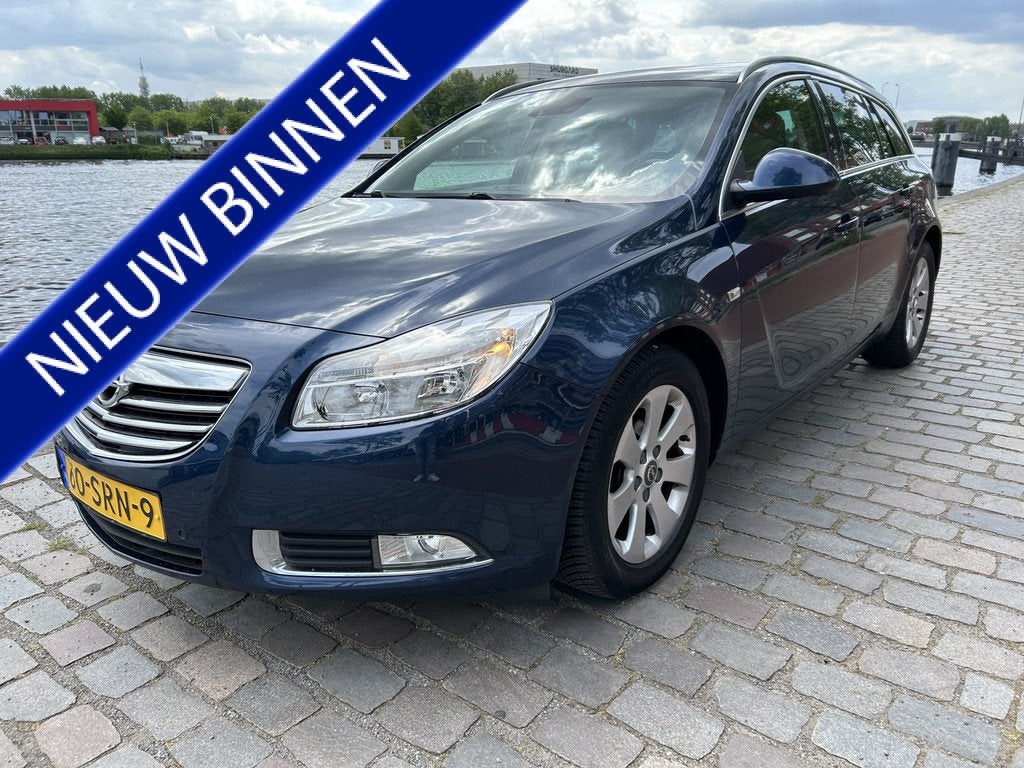Opel Insignia Sports Tourer 1.4 Turbo EcoFLEX Cosmo leer nav, Euro 5, Gebruikt, Beige, 4 cilinders