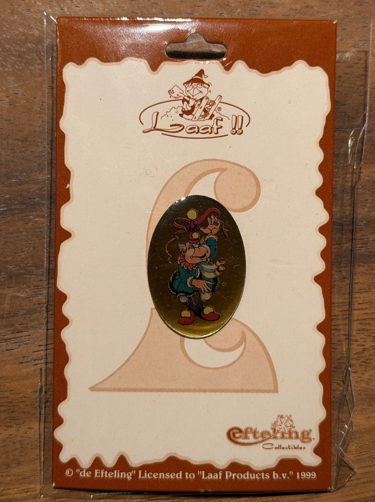Efteling pin Platte Laaf 2 op kaartje, Ophalen of Verzenden, Zo goed als nieuw, Button of Speldje