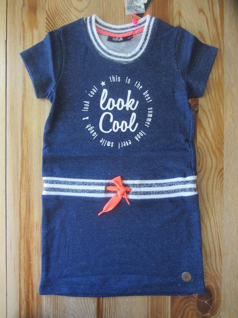 Nieuw blauw/wit jurkje Europe Kids maat 98-104, Ophalen of Verzenden, Nieuw, Meisje, Jurk of Rok