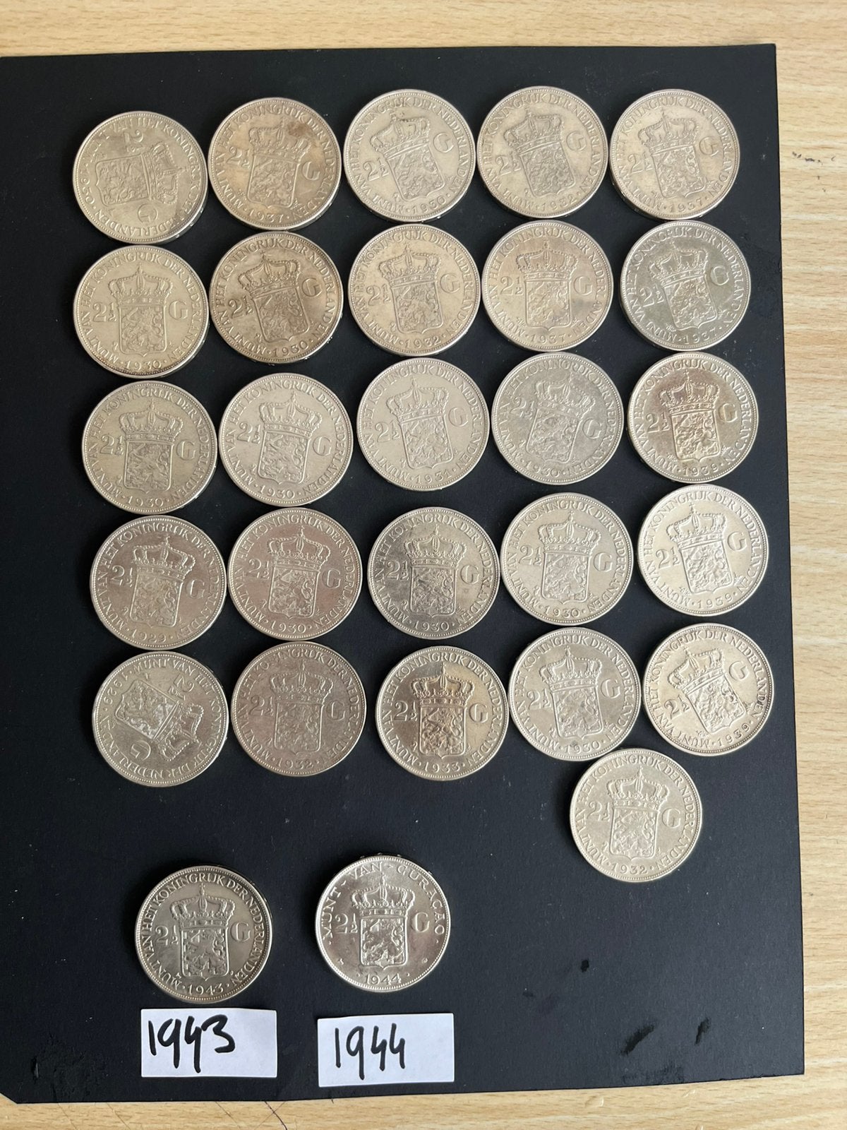 WILHELMINA 28 NETTE RIJKSDAALDERS   FOTO/ADV, Postzegels en Munten, Munten | Nederland, Zilver, Koningin Wilhelmina, 2½ gulden