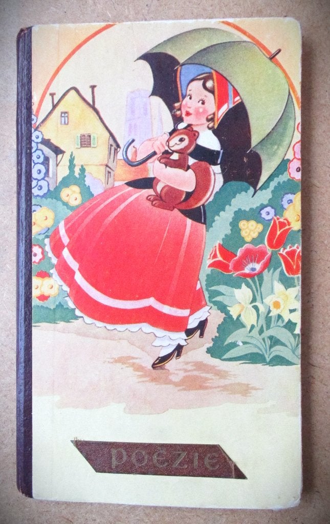 Poeziealbum Oorlogsjaren en later~Poësie Album~1943, Antiek en Kunst, Ophalen of Verzenden