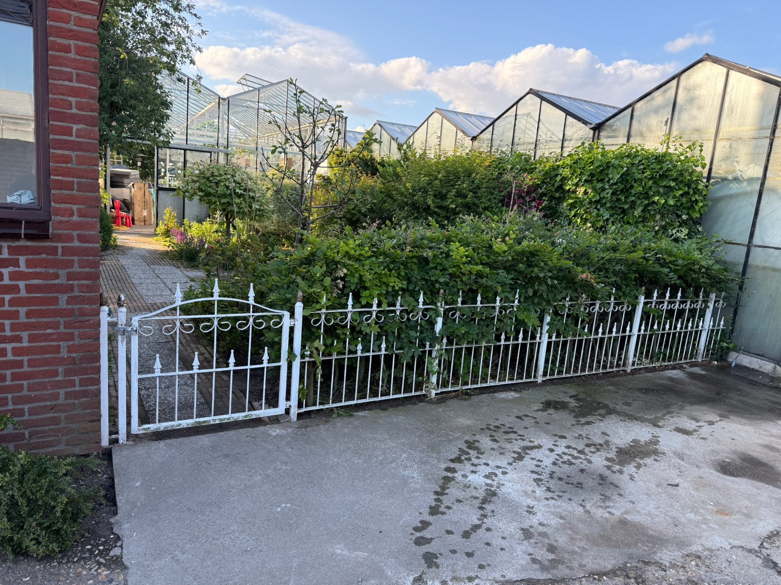 Mooi sierlijk hekwerk, Tuin en Terras, Ophalen, Met poort, Gebruikt, Sierhekwerk